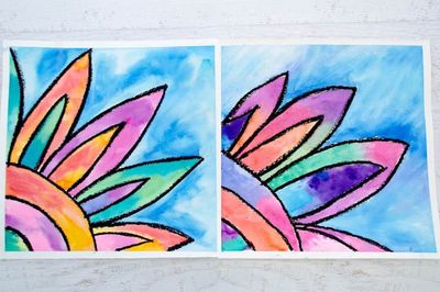 简单花卉水彩画教程,简单完整的水彩花卉画法